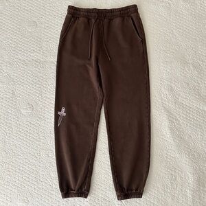 Voight Miami Valentina Women’s Brown Coven Sweatpants Joggers Size Small